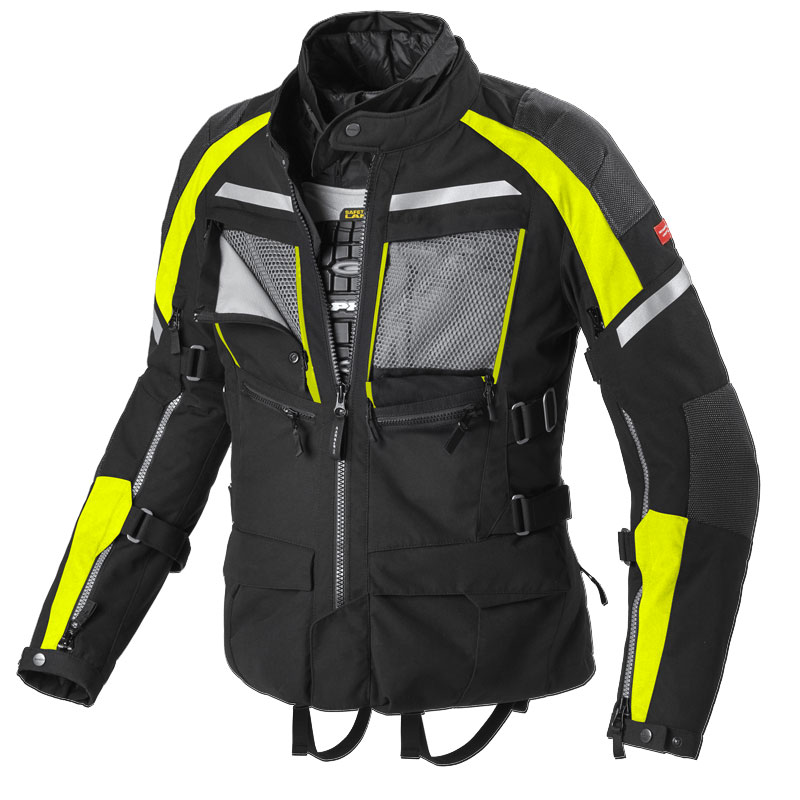 Touring Spidi Giacca Armakore H2out Nero Giallo Fluo 4 Touring Spidi Giacca Armakore H2out Nero Giallo Fluo - immagine 2