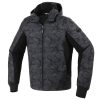 Tessuto Giacca Spidi Hoodie Armor Evo Nero Camo -Vendite Spidi spidi hoodiearmor evo camo