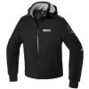 Tessuto Giacca Spidi Hoodie Armor H2out Bianco Nero -Vendite Spidi spidi hoodiearmorh2out jacket nerobianco