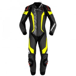 Pelle Intere Tuta Spidi Laser Pro Perforated Nero Giallo Fluo