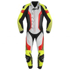 Pelle Intere Tuta Spidi Supersonic Perforated Pro Giallo Rosso Fluo
