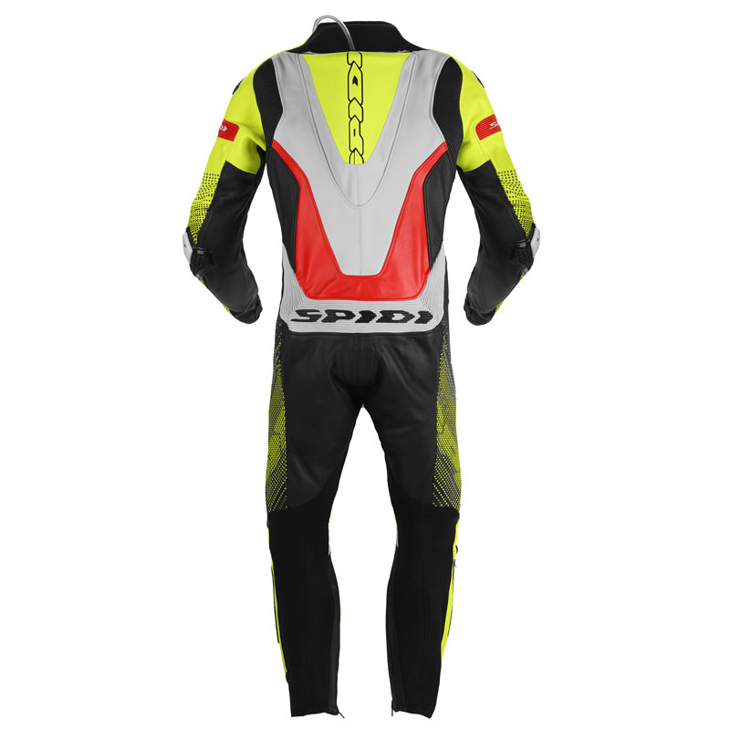 Pelle Intere Tuta Spidi Supersonic Perforated Pro Giallo Rosso Fluo 4 Pelle Intere Tuta Spidi Supersonic Perforated Pro Giallo Rosso Fluo - immagine 2