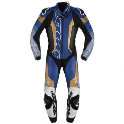 Pelle Intere Tuta Spidi Supersonic Perforated Pro Blu Oro