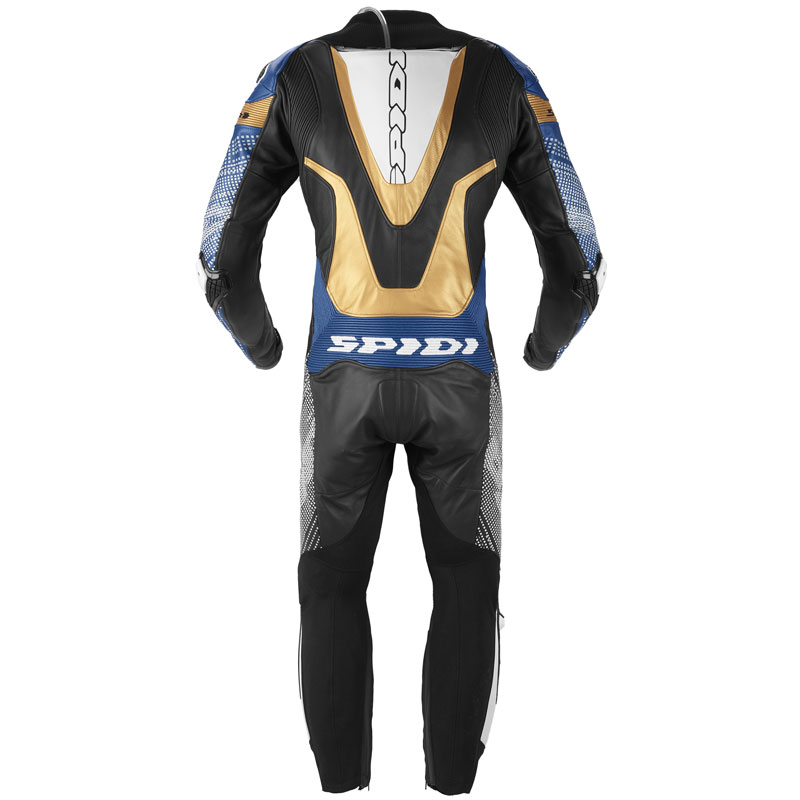 Pelle Intere Tuta Spidi Supersonic Perforated Pro Blu Oro 4 Pelle Intere Tuta Spidi Supersonic Perforated Pro Blu Oro - immagine 2